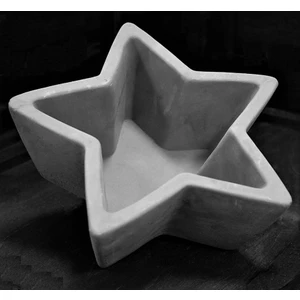 18cm Yıldız Saksı Silikon Kalıp K-595