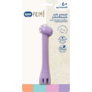 Wee Baby Prime Silikon Çok Amaçlı Çatal & Kaşık 6+ Ay