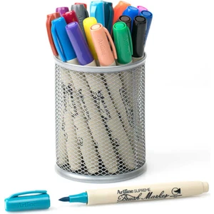 Supreme Brush Marker Fırça Uçlu Kalem 20 Renk + Kalemlik Set