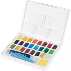 Faber Castell Creative Watercolor Tablet Sulu Boya Seti 24 Renk Su Hazneli Fırça