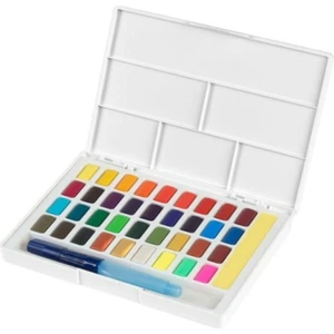 Faber Castell Creative Watercolor Tablet Sulu Boya Seti 36 Renk Su Hazneli Fırça
