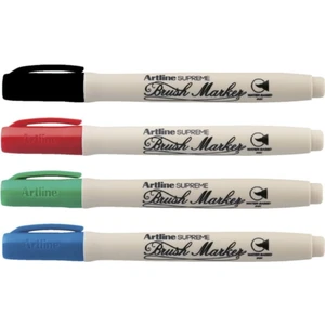 Supreme Brush Marker Fırça Uçlu Kalem 4 Temel Renk