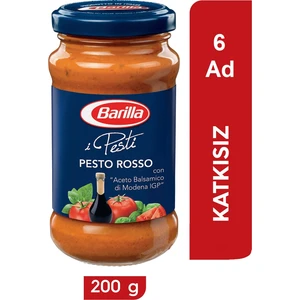 Domatesli ve Fesleğenli Pesto Sos (Pesto Rosso ) 200 gr x 6