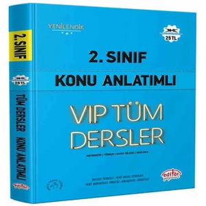 Editör Yayınları 2. Sınıf Vıp Tüm Dersler Konu Anlatımlı Mavi Kitap