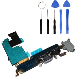 Telefon Kulübesi Iphone 6s Uyumlu Şarj Soketi Bord Siyah Tamir Seti Yanında!!
