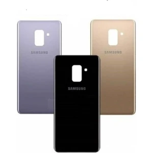 Telefon Kulübesi Samsung A8 2018 Plus (A730) Arka Kapak Batarya Pil Kapağı Gold