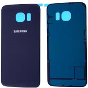 Telefon Kulübesi Samsung S6 SM-G920 Arka Kapak Batarya Pil Kapağı Mavi