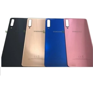 Telefon Kulübesi Samsung A7 2018 A750 Arka Kapak Batarya Pil Kapağı Siyah