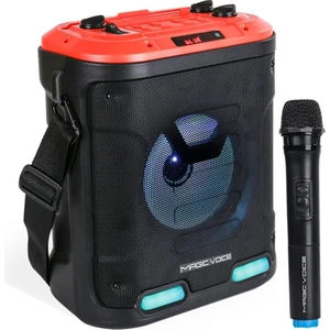 MV-6005 Vhf El Mikrofonlu Usb-Sd-Bluetooth Işıklı 30 W Taşınabilir Şarjlı  Seyyar Anfi