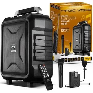 MV-2015 Max 300W Usb-Sd-Bt Siyah 1e-1y Mikrofonlu Aktif Hoparlör