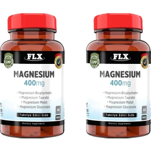 Magnezyum Magnesium Elementleri Complex 400 Mg 2 Kutu 60 Tablet