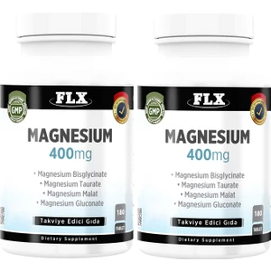 Magnesium Bisglisinat Malat Taurat Glukonat 2 Kutu 180 Tablet