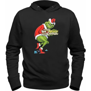 Alfa Tshirt Grinch Siyah Çocuk Sweatshirt