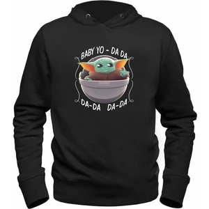 Alfa Tshirt Baby Yoda Siyah Çocuk Sweatshirt