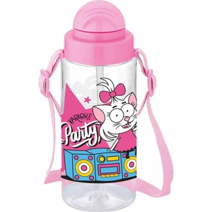 Kral Şakir Pipetli Matara 500 Ml. - Pembe