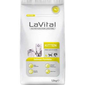Lavital Kitten Somonlu Yavru Kedi Maması 1,5 kg