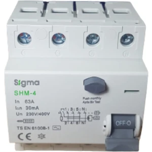 4X63A 30MA Kaçak Akım Rölesi Sigma