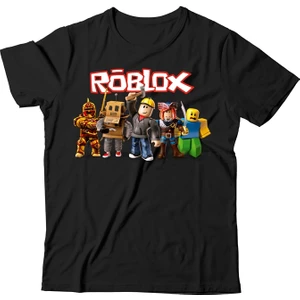 Roblox Çocuk Siyah Tişört