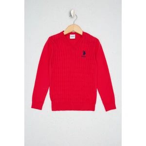 U.S. Polo Assn. Pembe Basic Triko Kazak 50207020-VR023