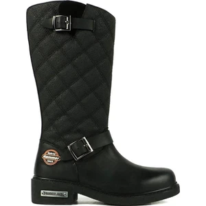 Hammer Jack  Kadın Siyah Deri Çizme 102 15980-Z