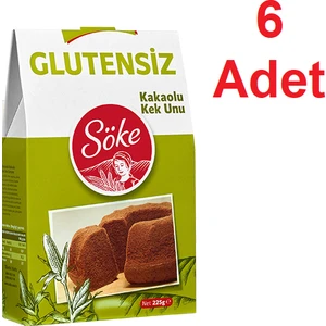 Glütensiz Kakaolu Kek Unu - 225 gr x 6 'lı