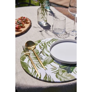 Emtory Home  6'lı Tropical Garden Duck Keten Supla Amerikan Servis