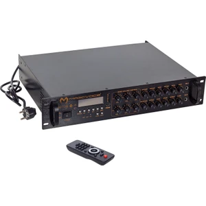 MV-1218 USB Bt-Uk 6 Zon Anfi Rms 80W*1CH Max 650W +4-16-70-100V Trafolu