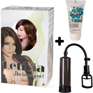 Pretty Love Leticia Büyük Boy Realistik Şişme Manken + Penis Pompası + Jel