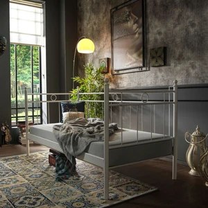 Alpas Daybed Tek Kişilik Sedir Divan Metal Karyola 90x200