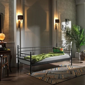 Manyas Daybed Tek Kişilik Karyola 90x200 Siyah