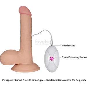 Pretty Love Ultra Soft Yeni Nesil Realistik Titreşimli 19 cm Vibratör Dildo