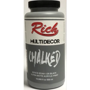Multi Decor Chalked Akrilik Boya 500 cc Is Siyah 4576