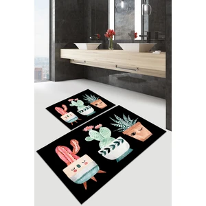 Banyo Paspası , Sünger Dolgulu Klozet Takımı, Yıkanabilir Halı, Kaymaz Taban Halı, Halı