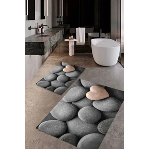 Banyo Paspası , Sünger Dolgulu Klozet Takımı, Yıkanabilir Halı, Kaymaz Taban Halı, Halı