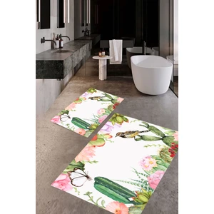 Banyo Paspası , Sünger Dolgulu Klozet Takımı, Yıkanabilir Halı, Kaymaz Taban Halı, Halı