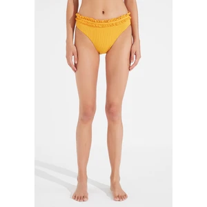 Sarı Kelsey Frill Slip Bikini Altı