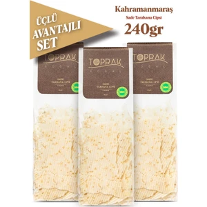 Toprak Doğal Sade Tarhana Cips Ekonomik 3'lü Set