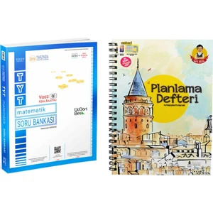 ÜçDörtBeş Yayınları TYT Matematik Soru Bankası Gri Koç Planlama Defteri 2022