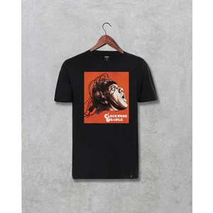 Clockwork Orange Otomatik Portakal Baskılı  Siyah Tişört