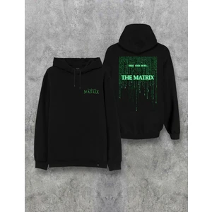 The Matrix Film Ön Arka Baskılı Kapşonlu Özel Tasarım Hoodie