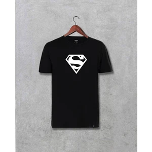 Superman Süpermen Logo Baskılı  Tişört