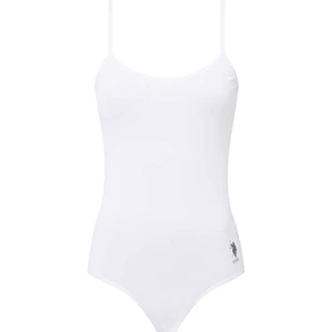 U.S. Polo Assn. Kadın Beyaz İp Askılı Çıtçıtlı Body 66287