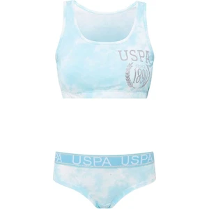 U.S. Polo Assn.  Kadın Mavi Büstiyer Şort Takım