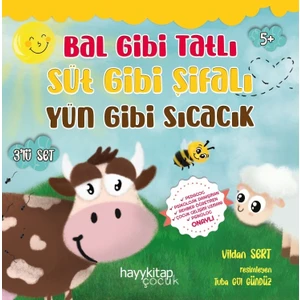 Bal Gibi Tatlı Süt Gibi Şifalı Yün Gibi Sıcacık, 3’lü Set - Vildan Sert