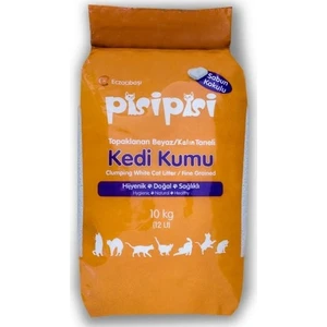 Pisi Pisi Sabun Kokulu Kalın Taneli Topaklanan Doğal Kedi Kumu 10 kg