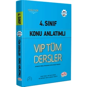 Editör Yayınları 4. Sınıf Vip Tüm Dersler Konu Anlatımlı Mavi Kitap