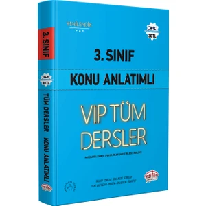 Editör Yayınları 3. Sınıf Tüm Dersler Konu Anlatımlı Mavi Kitap