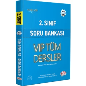 Editör Yayınları 2. Sınıf Vip Tüm Dersler Soru Bankası Mavi Kitap