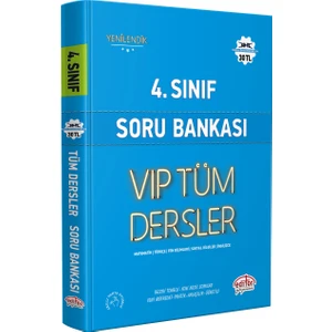 Editör Yayınları 4. Sınıf Vip Tüm Dersler Soru Bankası Mavi Kitap