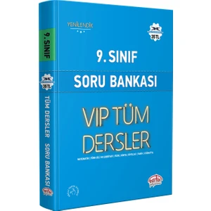 Editör Yayınları 9. Sınıf Vip Tüm Dersler Soru Bankası Mavi Kitap